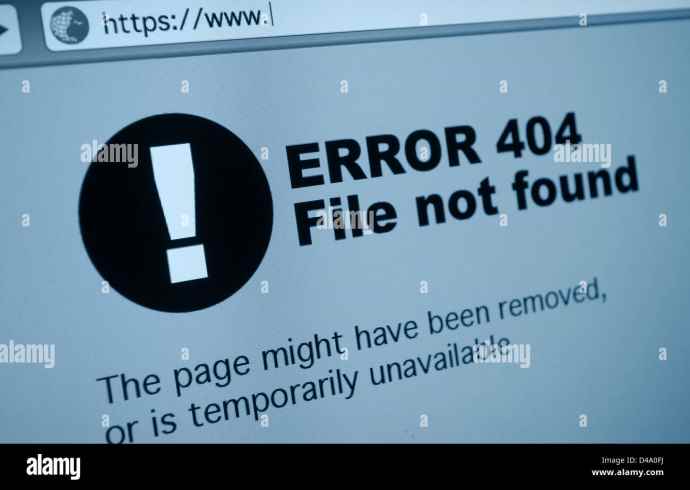 What is the significance of the number 404 in relation to the internet