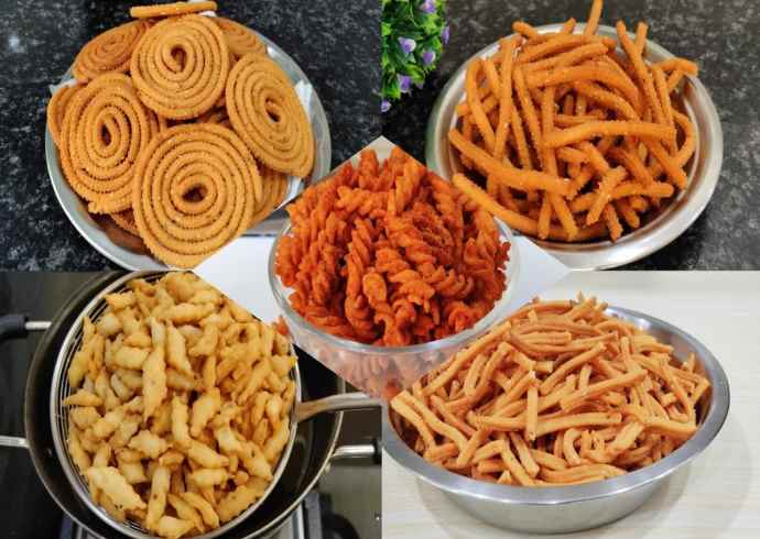 What are the different types of Indian snacks (namkeen)?