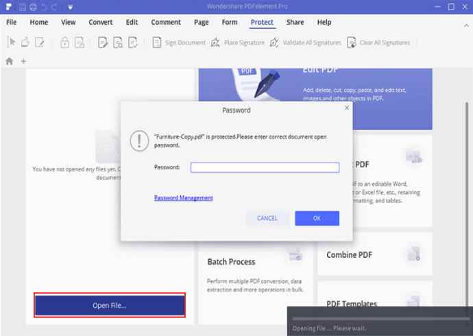 how to remove pdf files password